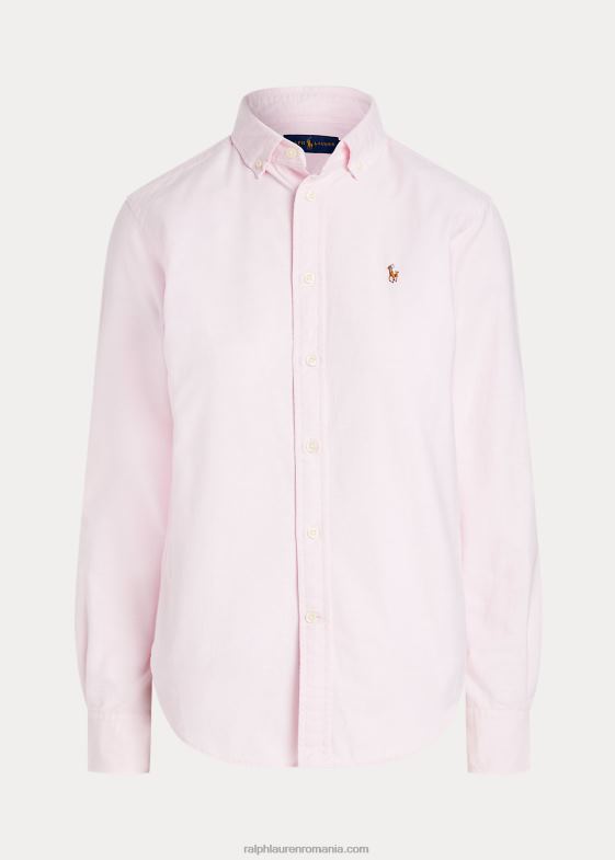 deco roz femei Ralph Lauren cămașă oxford cu potrivire clasică 046883350