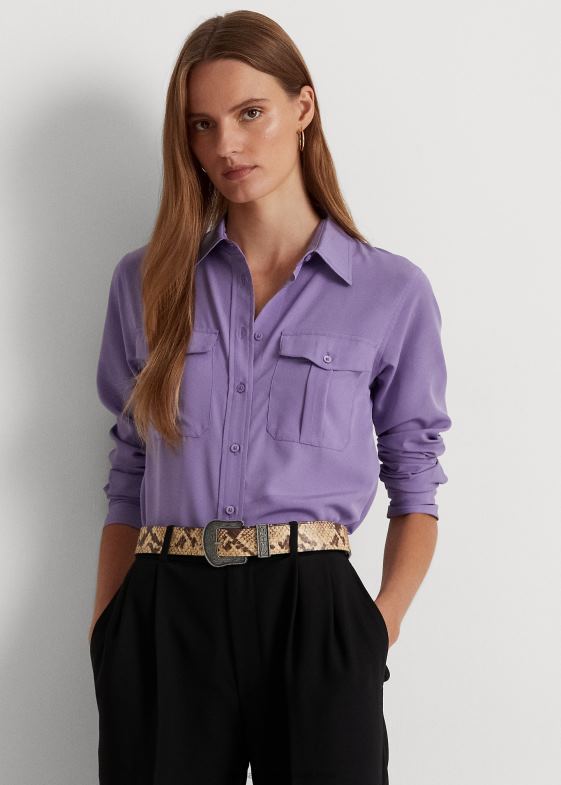 glicine femei Ralph Lauren cămașă din crep 046889536