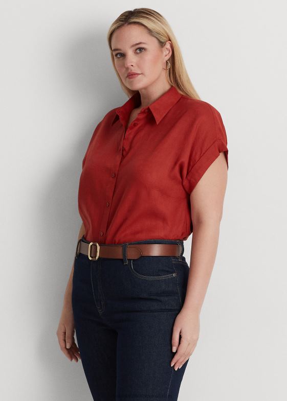 piatră roșie a soarelui femei Ralph Lauren cămașă cu mânecă dolman din in 046884500