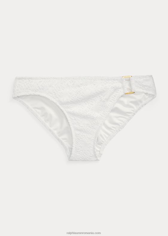 alb femei Ralph Lauren fund hipster croșetat cu inel în față 046889456