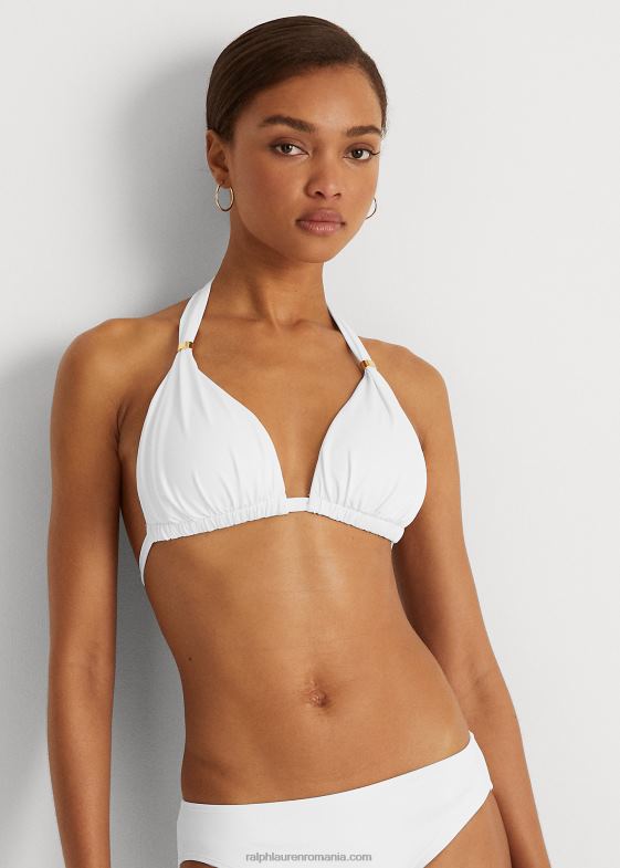 alb femei Ralph Lauren top de bikini cu halter 046884210