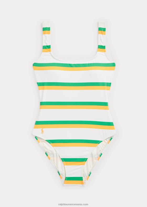 multi femei Ralph Lauren dintr-o singură bucată scoopback în dungi 046883241