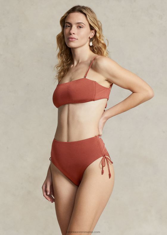 siena femei Ralph Lauren fundul midkini cu cravată laterală 046883141