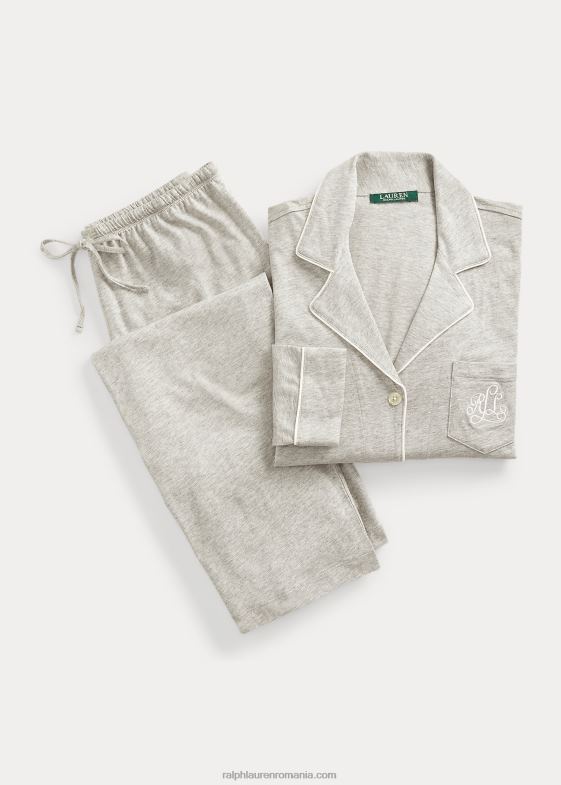 gri femei Ralph Lauren set de dormit din bumbac-modal 046884231