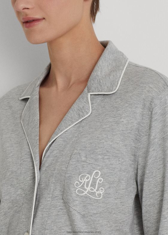 gri femei Ralph Lauren set de dormit din bumbac-modal 046884231
