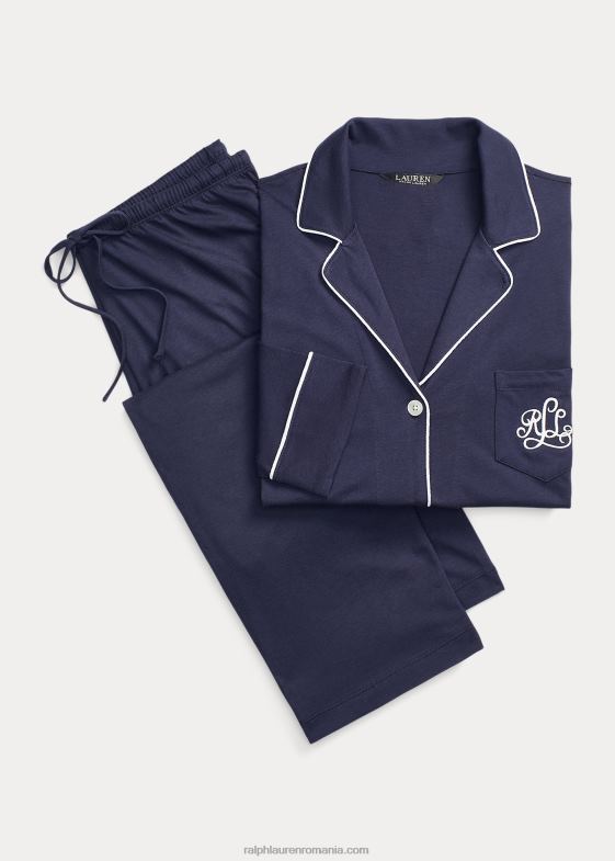 marina Windsor femei Ralph Lauren set de pijamale din jerseu de bumbac 046884270