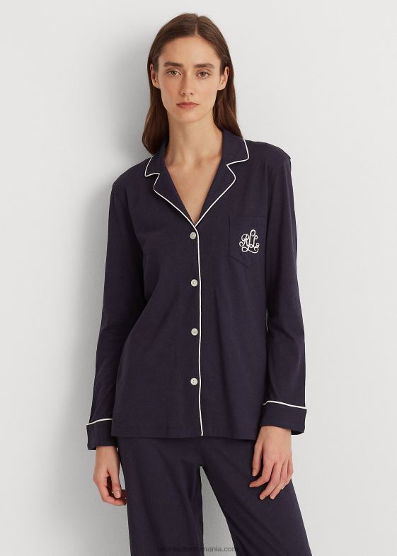 marina Windsor femei Ralph Lauren set de pijamale din jerseu de bumbac 046884270