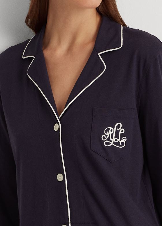 marina Windsor femei Ralph Lauren set de pijamale din jerseu de bumbac 046884270