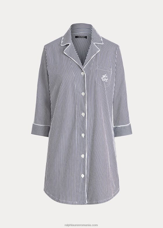 marina femei Ralph Lauren cămașă de dormit din bumbac 046884243