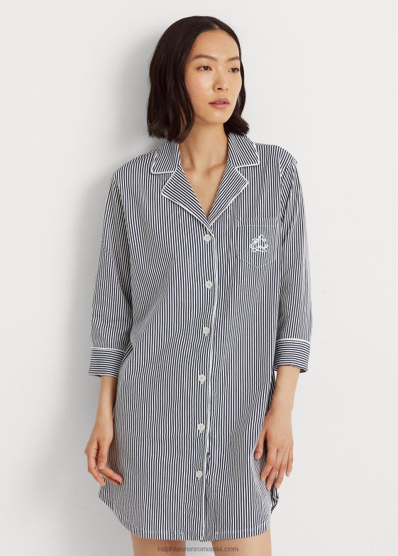 marina femei Ralph Lauren cămașă de dormit din bumbac 046884243