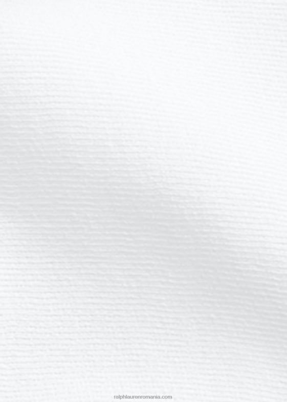 alb femei Ralph Lauren hanorac fleece cu fermoar complet 046883276