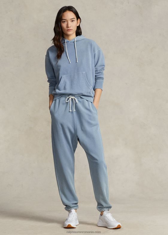 indigo femei Ralph Lauren hanorac din bumbac organic 046883188