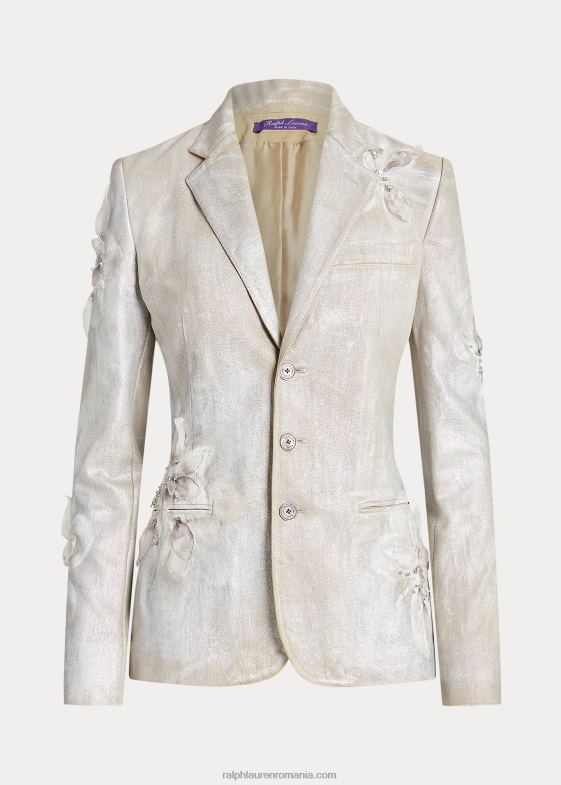 acoperit cu flori argintii femei Ralph Lauren jachetă cu flori Skye 046883556