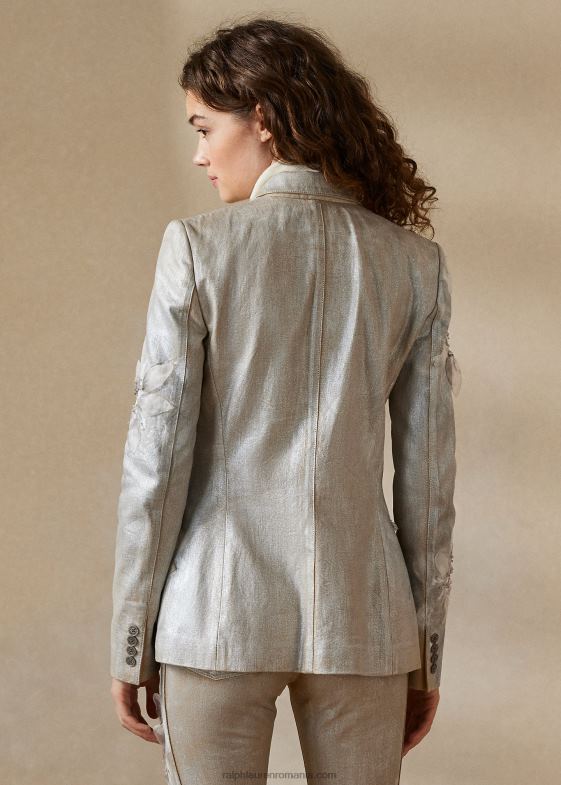 acoperit cu flori argintii femei Ralph Lauren jachetă cu flori Skye 046883556