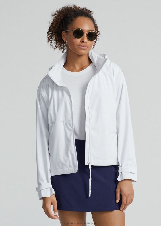 alb ceramic femei Ralph Lauren geacă cu glugă hidrofugă 046889406