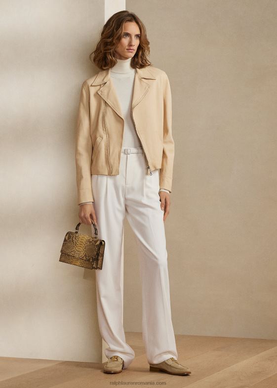 blondă femei Ralph Lauren sacou din piele de miel torin 046883548