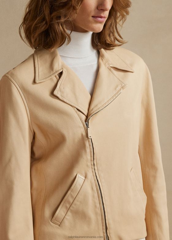 blondă femei Ralph Lauren sacou din piele de miel torin 046883548