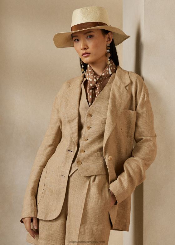 bronz/salvie femei Ralph Lauren geaca giuseppina din tweed 046889272