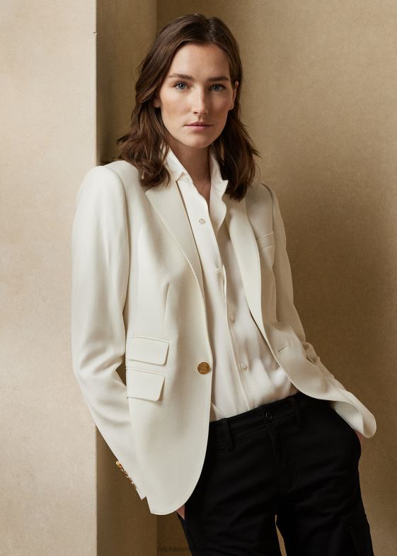 cremă femei Ralph Lauren geaca parker din lana stretch 046883441