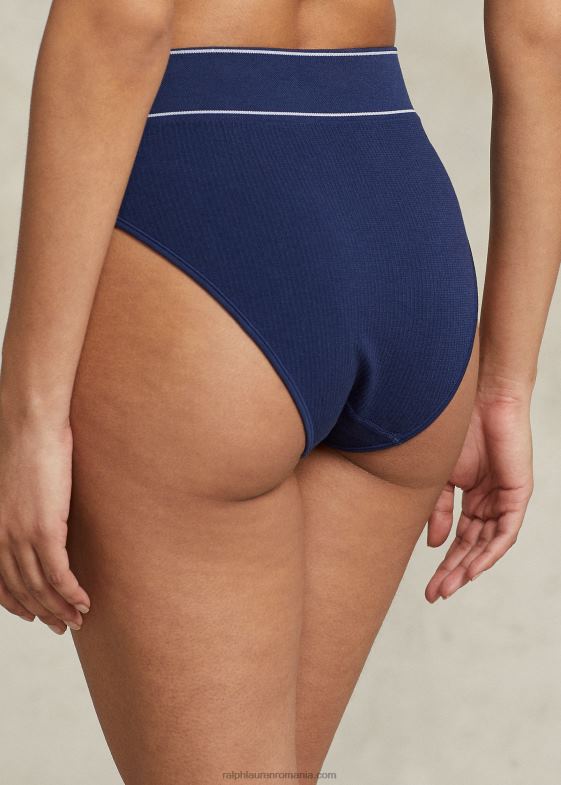 marina femei Ralph Lauren slip cu talie înaltă fără cusături cu logo 046883381