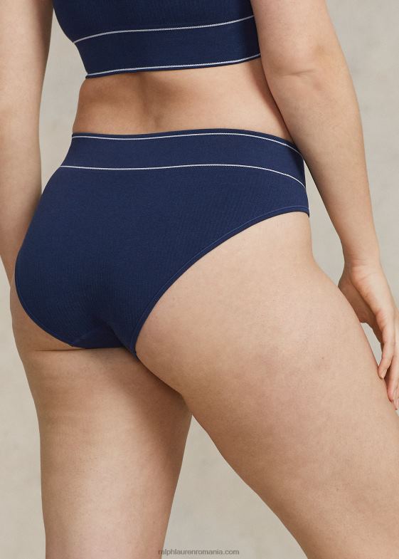 marina femei Ralph Lauren slip cu talie înaltă fără cusături cu logo 046883381