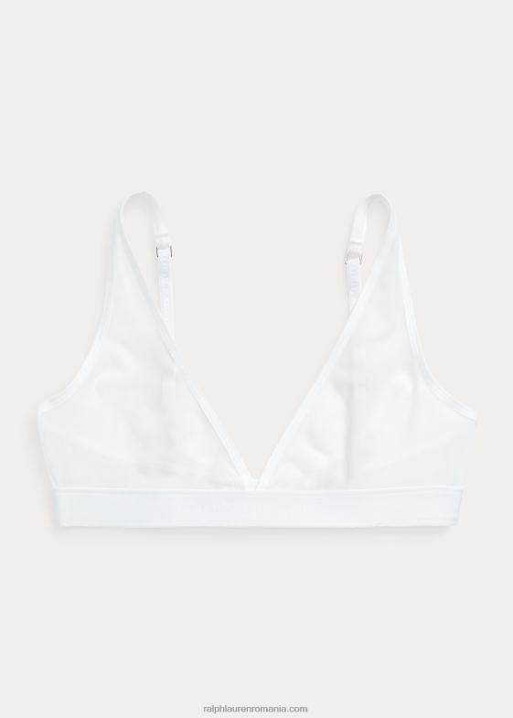 nor alb femei Ralph Lauren sutien cu plasă fără căptușeală 046883375