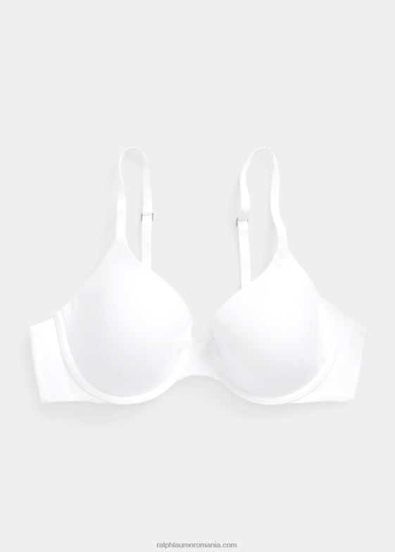 nor alb femei Ralph Lauren sutien tricou din amestec de bumbac elastic 046883379