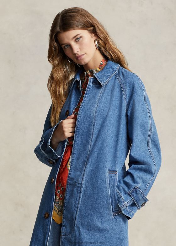bacamacari spalare femei Ralph Lauren haină de mașină denim 046883177
