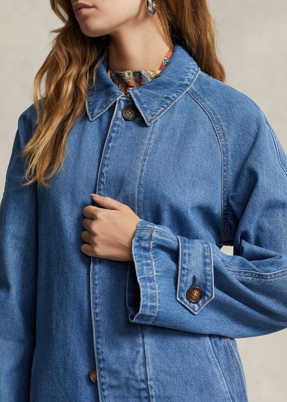 bacamacari spalare femei Ralph Lauren haină de mașină denim 046883177