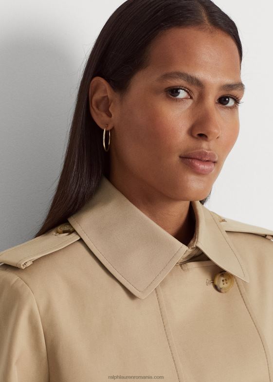 bronz de mesteacăn femei Ralph Lauren trenci scurt la dublu 046884457