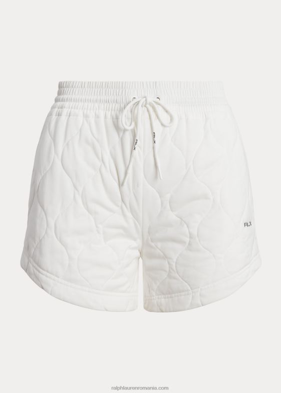 hârtie albă femei Ralph Lauren scurtă din bumbac matlasat cu șnur 046883064