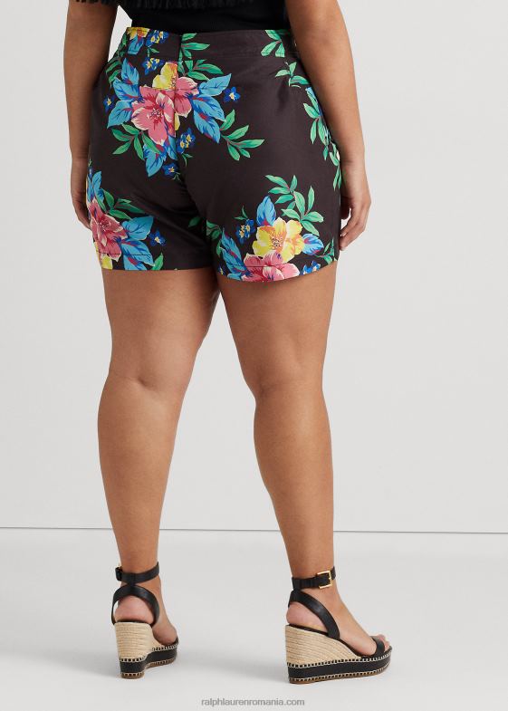 multi negru femei Ralph Lauren scurt cu dantelă florală 046884570