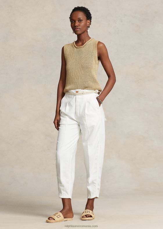 alb femei Ralph Lauren pantalon chino morcov 046882959