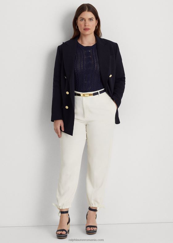 crema naturala femei Ralph Lauren pantalon în formă de cady stretch 046884770