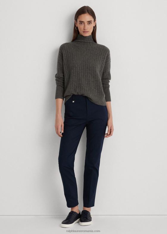 marina femei Ralph Lauren pantaloni din amestec de bumbac stretch 046884818