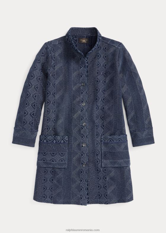 indigo femei Ralph Lauren praf din jerseu de bumbac matlasat 046883681