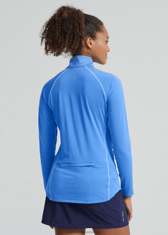 albastru florida/albastru regal femei Ralph Lauren pulover din jerseu cu fermoar sfert 046883701