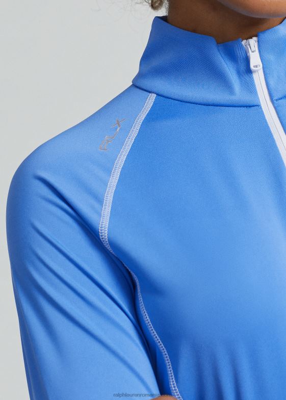 albastru florida/albastru regal femei Ralph Lauren pulover din jerseu cu fermoar sfert 046883701