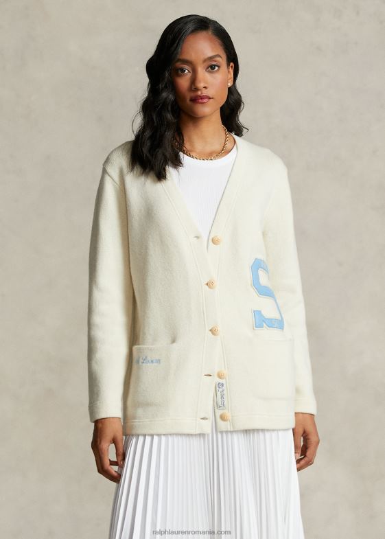 crema de pergament femei Ralph Lauren cardiganul cu decolteu în V din colecția Spelman 046883318