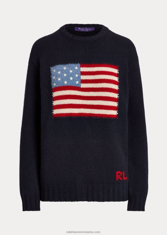 miezul nopții cu steag femei Ralph Lauren pulover din cașmir cu decolteu 046883451