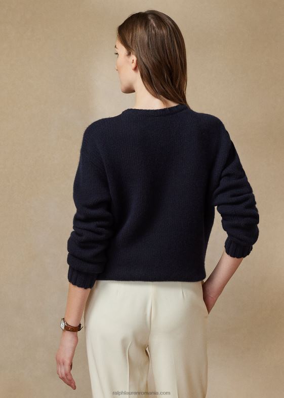 miezul nopții cu steag femei Ralph Lauren pulover din cașmir cu decolteu 046883451