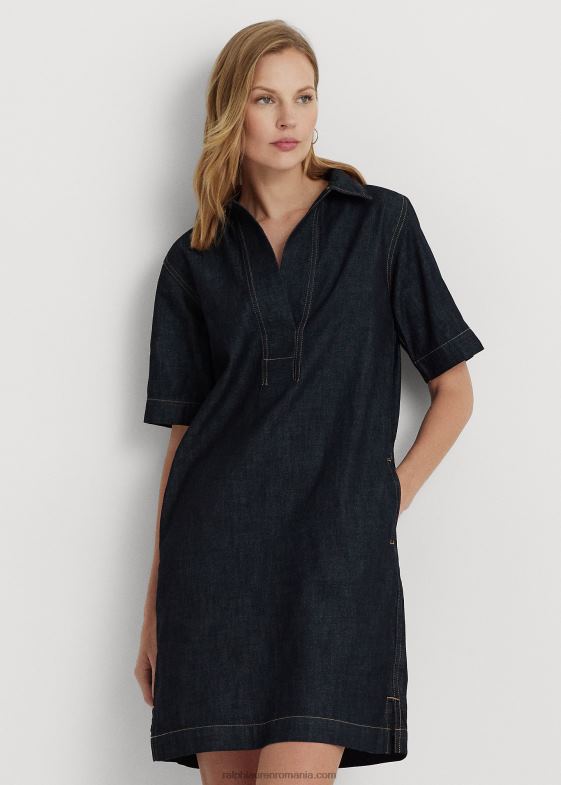 Jones Street wash femei Ralph Lauren rochie din denim 046884261