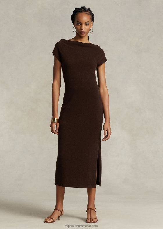 cedru erica femei Ralph Lauren rochie pulover de cașmir cu decolteu drept 046889202