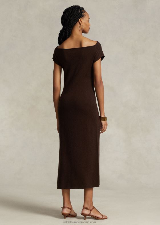 cedru erica femei Ralph Lauren rochie pulover de cașmir cu decolteu drept 046889202