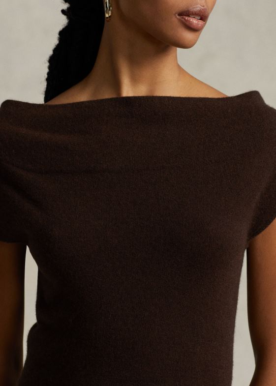 cedru erica femei Ralph Lauren rochie pulover de cașmir cu decolteu drept 046889202