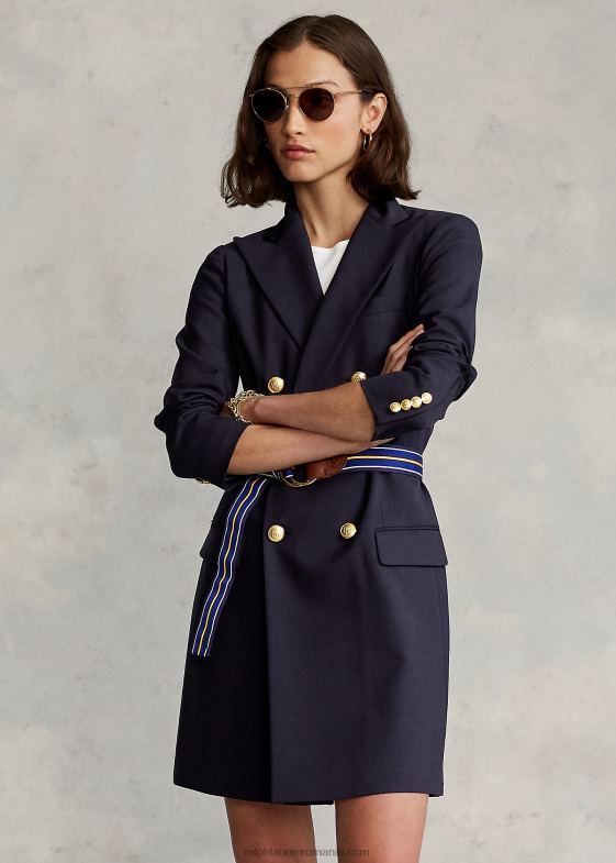 colecția marinei femei Ralph Lauren blazer din lână în două piept 046884761