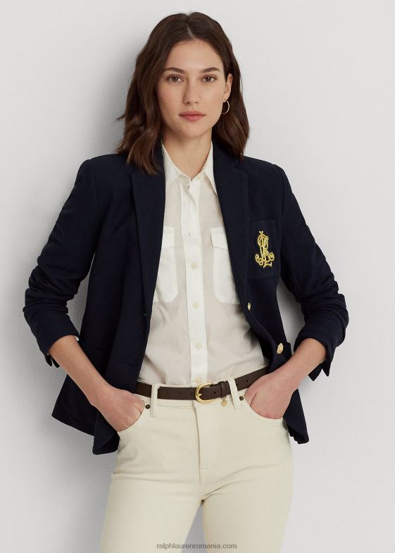 marina femei Ralph Lauren blazer jacquard lingouri 046883777