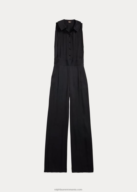 femei Ralph Lauren salopetă smoking fără mâneci din crepon 046883618