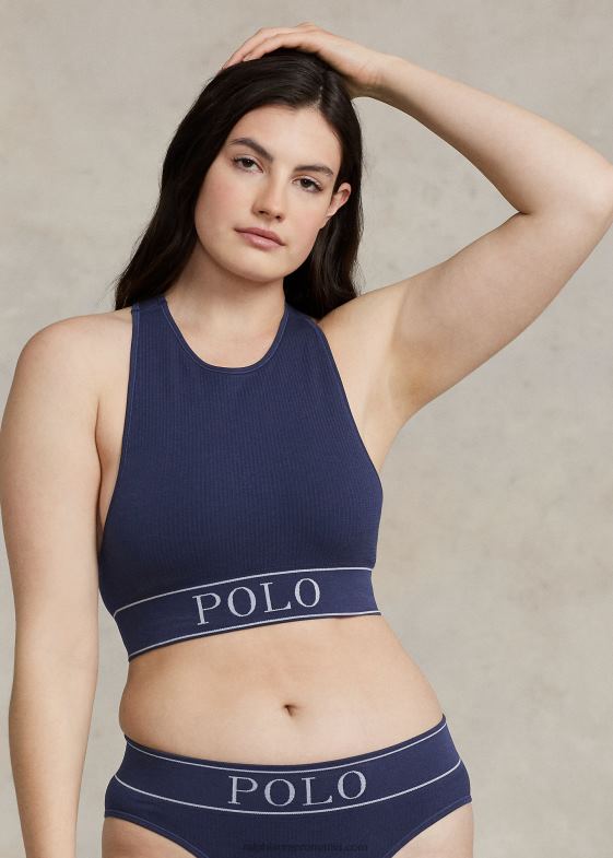 marina femei Ralph Lauren Tanc cu gât bijuterie tăiat fără cusături 046883366