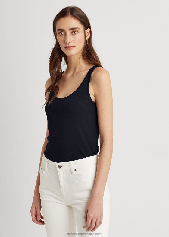 marina femei Ralph Lauren maiou din amestec de bumbac 046883828